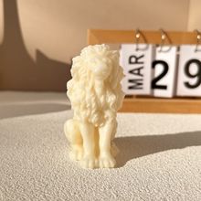 跨境爆款狮子硅胶模具坐立狮子蜡烛硅胶模具制造蛋糕香薰肥皂模具