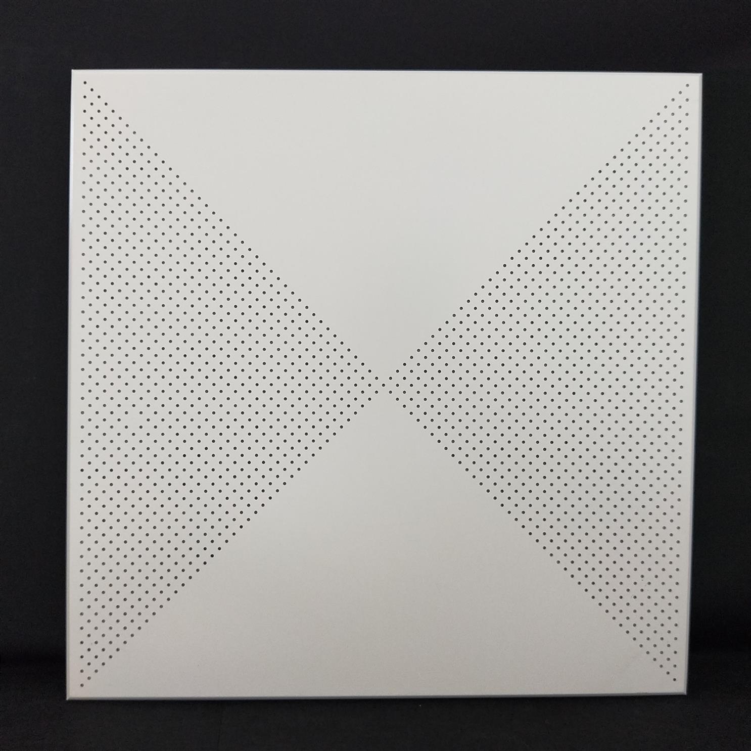 8mm铝合金方形微孔吊顶 机房微孔铝扣板