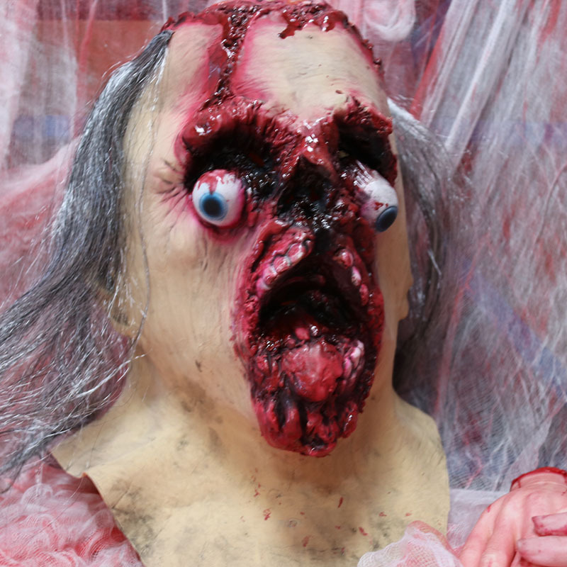 万圣节剧本杀恐怖道具鬼屋密室逃脱npc鬼脸面具吓人面具全脸头套