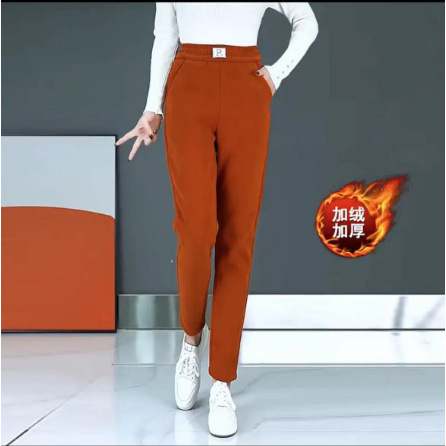 Corduroy Thick High Waist Baggy Pants Women 2023 Autumn and Winter New Drawstring Casual Trousers Straight Pants Women's Pants