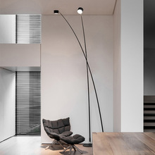 北欧极简设计师落地灯现代简约高级感客厅沙发墙角立式直杆钓鱼灯