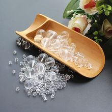 透明玻璃圆光珠子散珠水晶珠帘串珠手工门帘材料