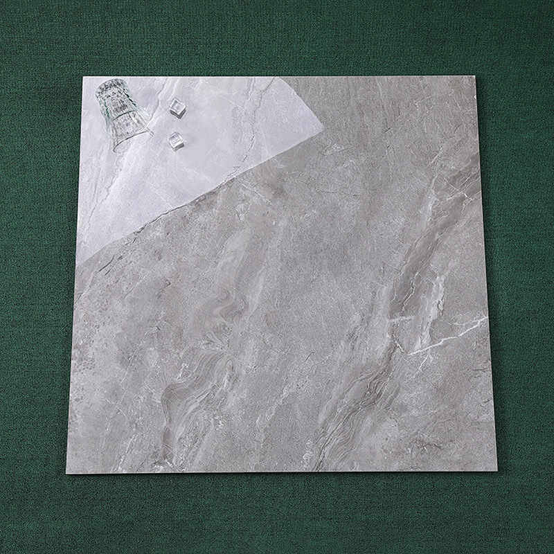 佛山负离子通体大理石瓷砖地砖800x800客厅深灰色高档工程地板砖