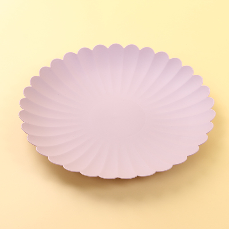 Creative Household Bone Dish round round Fillet Dish Plastic Fruit Bone Dish Plate Dim Sum Plate Dried Fruit Flat Ware Side Plate