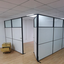 办公室固定板式隔断车间简易拆卸隔离档板玻璃隔断墙仓库移动屏风