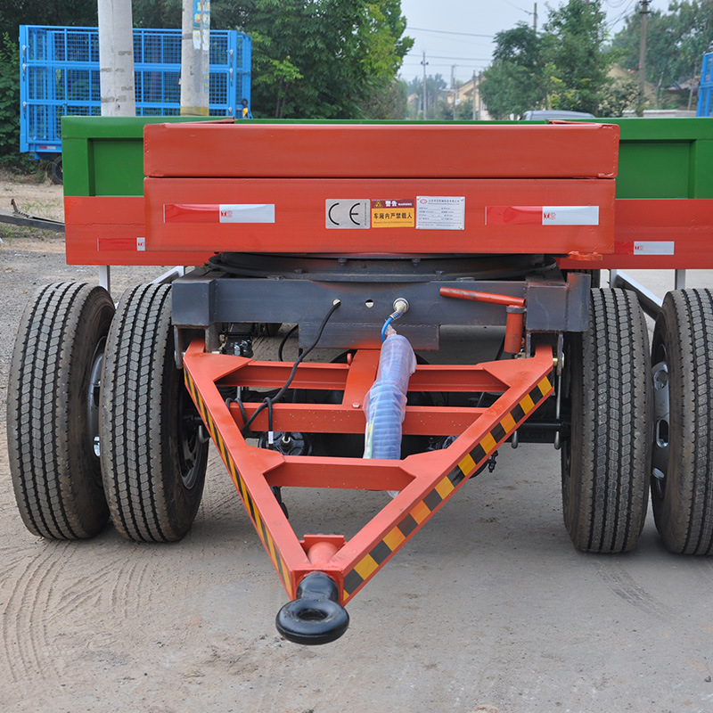 牵引式平板拖车 挖掘机装载机粮食运输托运平板车 工厂重物载重