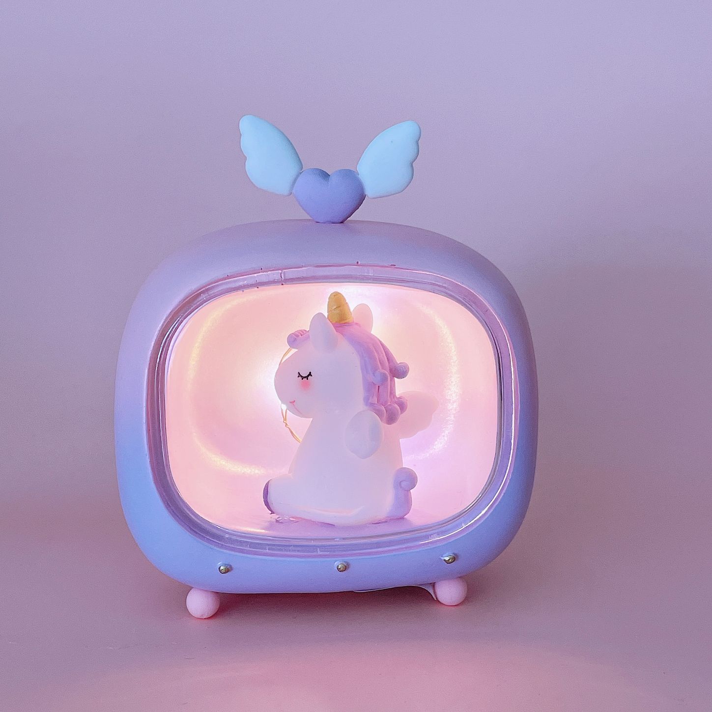 新款独角兽tv小夜灯创意女生生日礼物儿童节礼物闺蜜小礼品发光