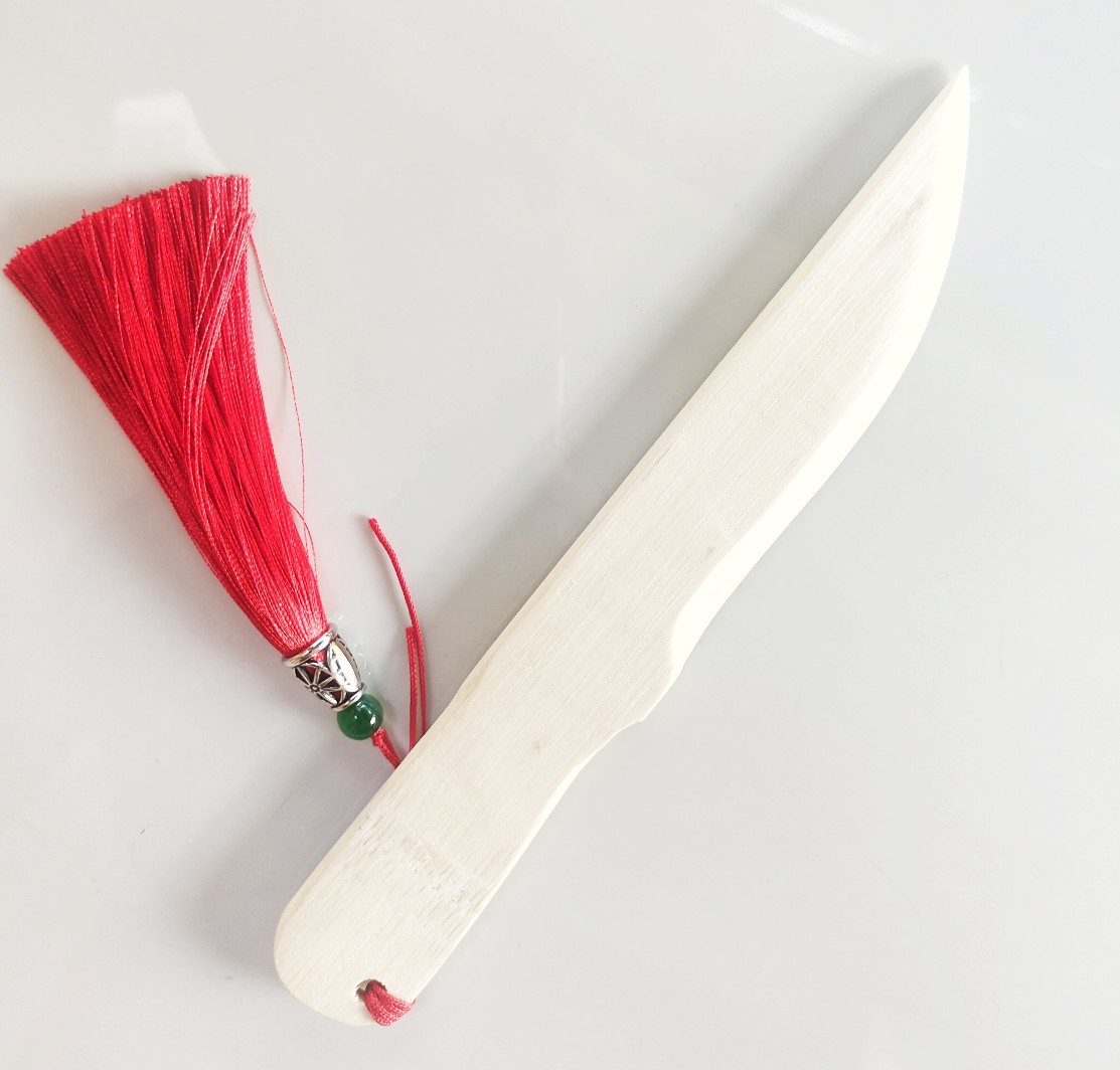 竹子刀竹片刀 裁纸刀 松茸竹刀 宣纸刀 切菌子水果竹刀 竹起子