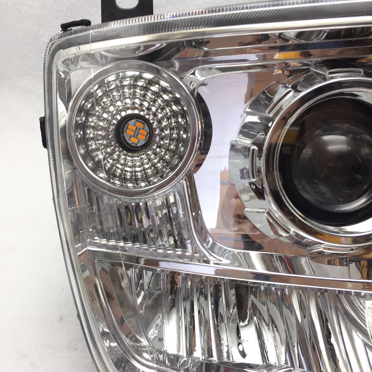 适用于欧曼etx2280大灯总成骑兵5系自卸车9系改装双透镜led前照灯