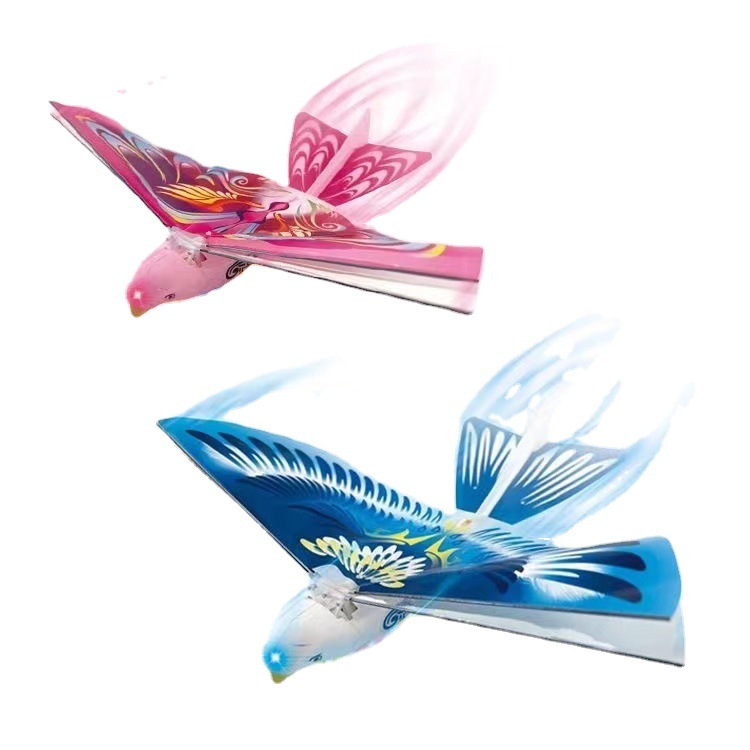 Cross-Border Hot Selling Hand Throw Luban Simulation Flying Bird Gesture Suspension Luminous Little Flying Fairy Induction Vehicle Toy Wholesale