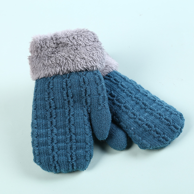 Winter Fashionable Children's Cold-Proof Warm Gloves New Baby Cute Creative Warm Knitted Gloves