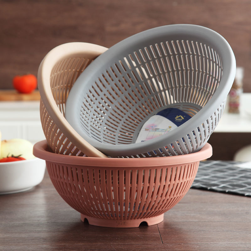 洗菜篮子塑料筐特硬加厚新款家用沥水厨房客厅水果盘子塑料网红
