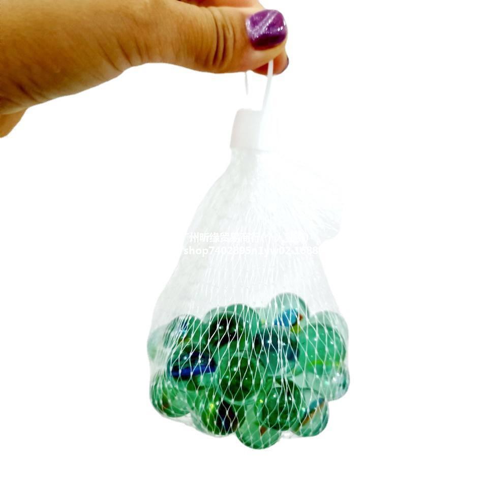 网袋七彩玻璃弹珠 游戏机玻璃珠 跳棋琉璃球溜溜球儿童玩具滚滚球