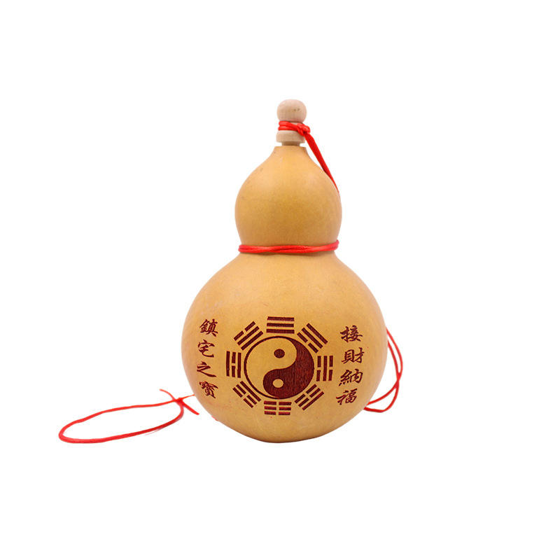 厂家直供销售酒葫芦天然葫芦批发八卦图高15cm-20cm定制酒葫芦