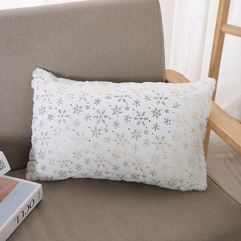 Amazon New Christmas Pillow Cover Home Living Room Pillow Cover Christmas Series Cushion Cover Waist Cushion Wholesale