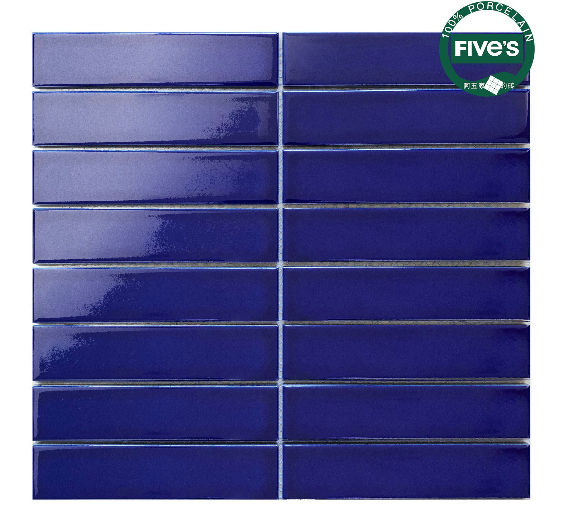 瓷砖钴蓝色