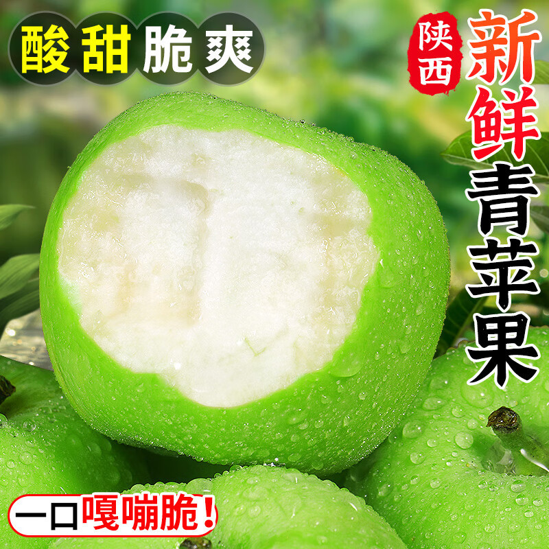 山西青苹果5斤 整箱当季新鲜水果现摘酸脆绿苹果应季时令整箱
