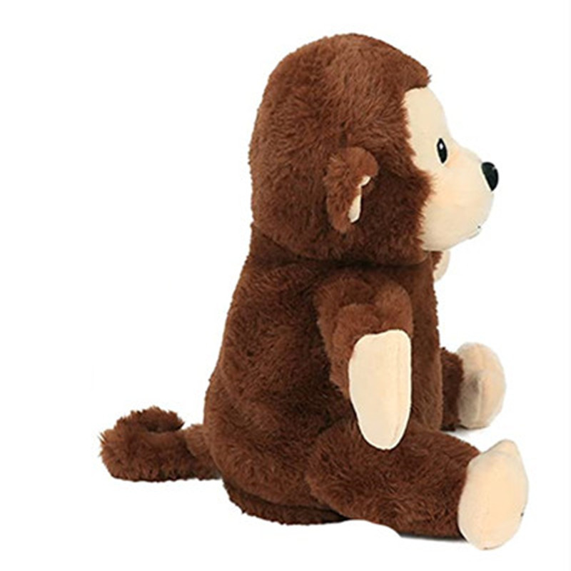 新款跨境会鼓掌的猴子电动毛绒玩具会唱歌摇手儿童互动玩偶棕色