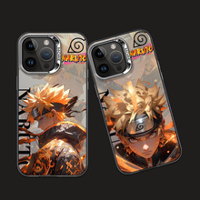 火影忍者雏田鸣人一家情侣适用iphone15pro/14promax苹果13mini手机壳