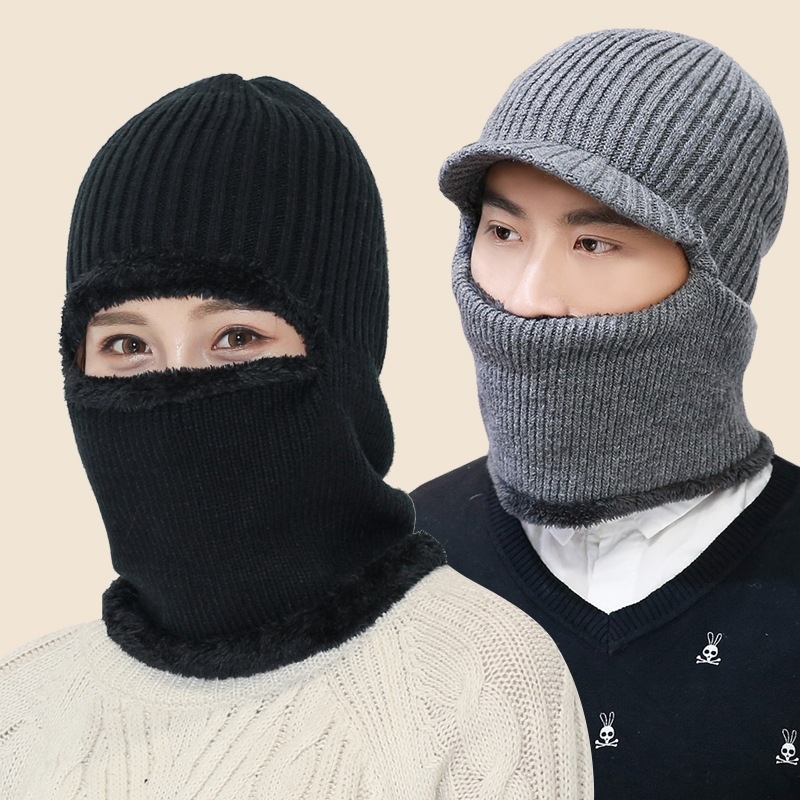 时尚防风潮流冒头休闲冒男帽子骑车蒙冬季