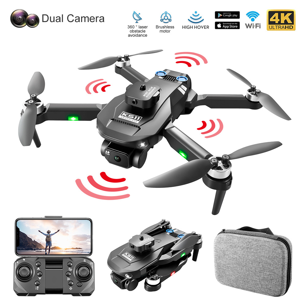 Cross-Border KS11 Drone for Aerial Photography HD Photography Aircraft Brushless Motor Electronic Fence Telecontrolled Toy Aircraft