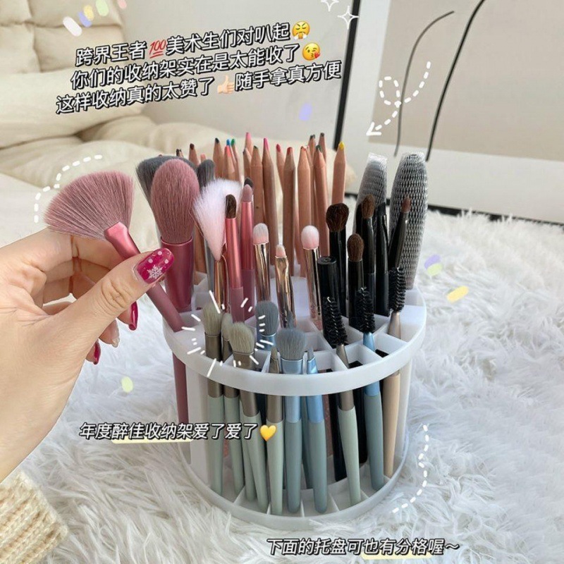 INS Makeup Brush Storage Bucket Simple Innovation Eyebrow Pencil Eyeliner Cosmetics Beauty Make-up Tool Brush Pen Holder Pen Holder