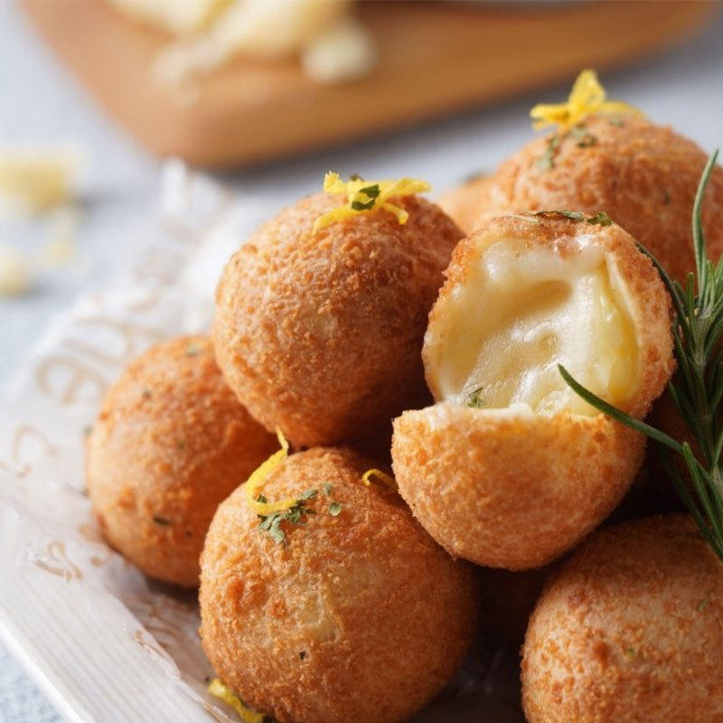 韩式风味油炸脆皮黄金芝士球夹心奶酪年糕小吃炸鸡店用