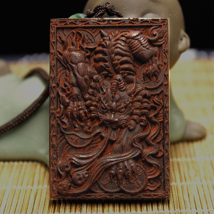 厂家批发 印度小叶紫檀木雕无事牌461牌 车挂木牌雕刻 款式齐全