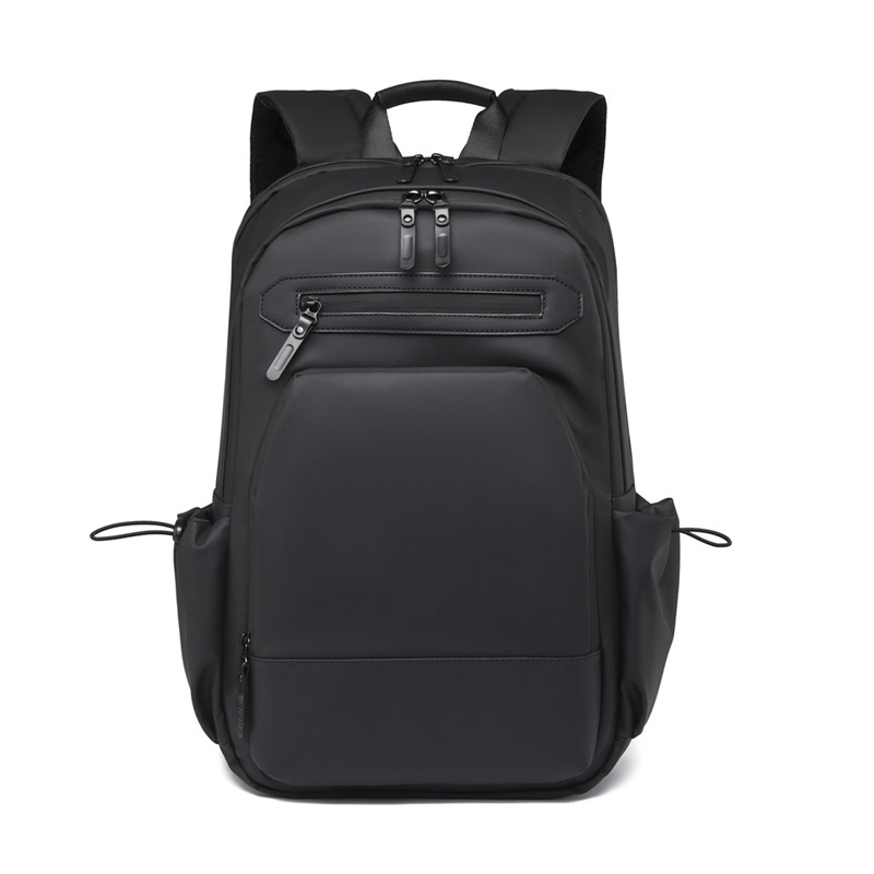 Business Backpack Multi-Layer Space 180-Degree Opening and Closing Fabric Wear-Resistant Waterproof 15-Inch Computer Backpack