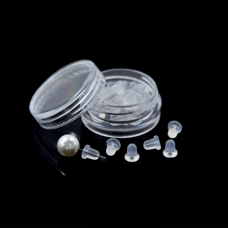 Silicone Transparent Earplug Anti-Slip Earrings Back Plug Large Soft Earrings' Cap Amazon Cross-Border Sold Jewelry Ear Force Wholesale