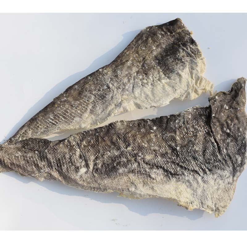 鳕鱼皮鱼皮干真鳕鱼皮片 可凉拌油炸散装非即食 鱼皮干片