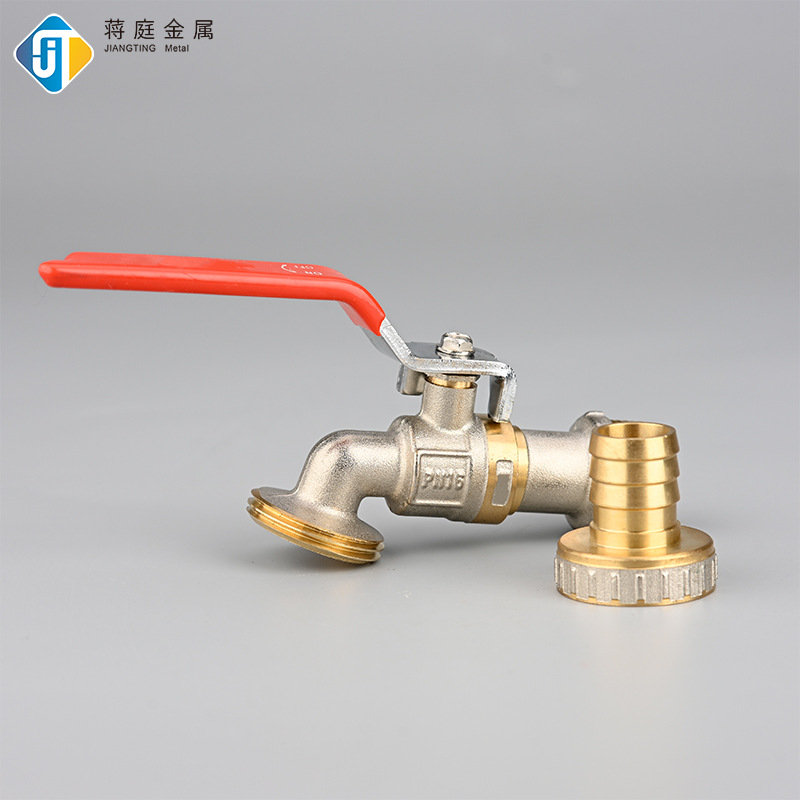 Brass Electroplating Water Faucet Faucet Wholesale Outdoor Water Tap Four Points Six Points Kitchen Garden Brass Washing Machine Water Faucet