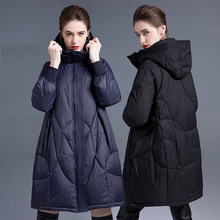 高级感炸街羽绒服女2023年新款冬季中长款小众设计感设计师款外套