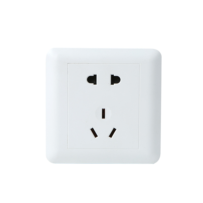 86 Concealed Five-Hole Socket Panel One-Opening Five-Hole 16A Switch Socket Multi-Specification Frosted Engineering Switch Socket