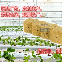 推荐【捷丰厂家】蔬菜无土栽培农用岩棉育苗块基质种植块农业岩棉