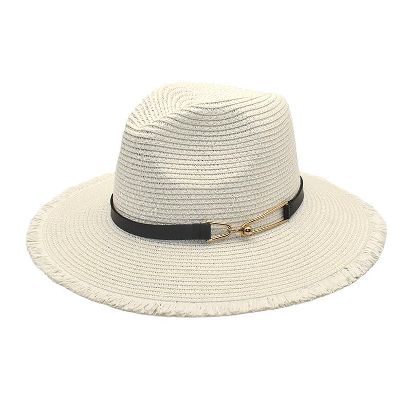 Summer Sun-Proof Sun Hat Cross-Border Spring and Summer New Men's and Women's Outdoor Casual Straw Hat British Straw Billycock