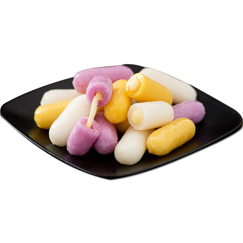 芝士年糕夹心拉丝韩国炒年糕条速食部队火锅即咸蛋黄韩式甜辣