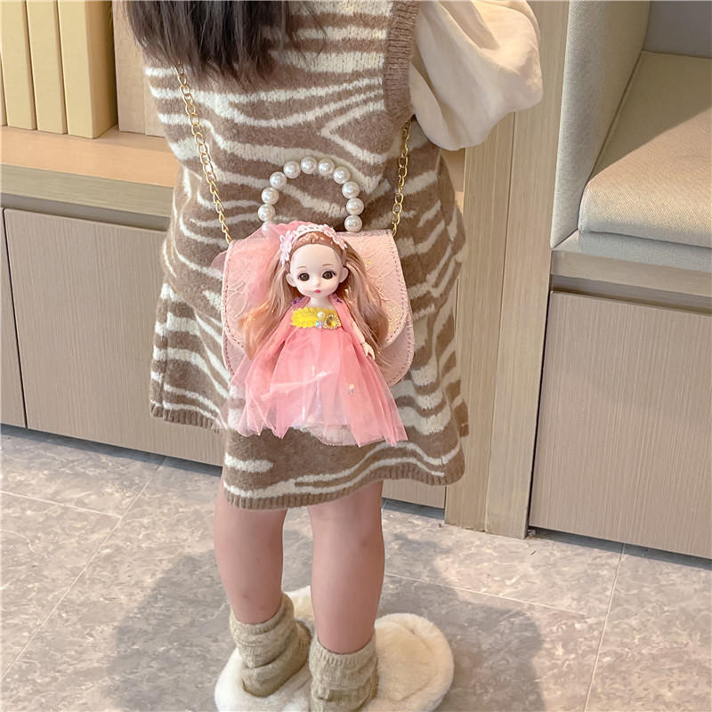 Kid's Messenger Bag Girls' Bags Cute Fashion Little Girl Princess Shoulder Bag Handbag Pannier Bag in Stock Wholesale