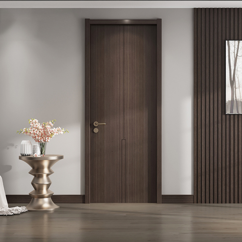 极简实木烤漆门 平板室内门卧室门实木复合门 中式隔音静音免漆门