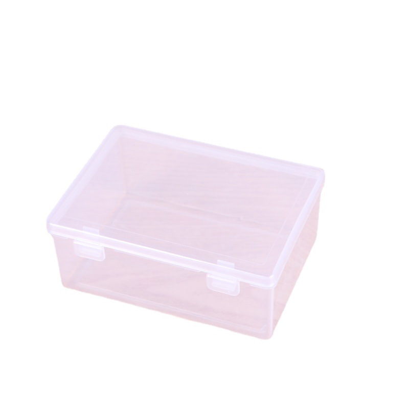Fully Prepared Plastic Pp Double Buckle Box Transparent Covered Plastic Storage Box Sample Display Box Jewelry Beads