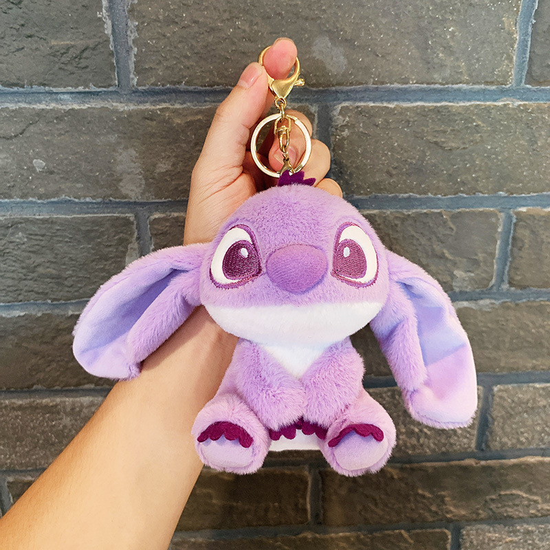 Cute Stitch Little Doll Couple Bags Pendant Plush Toys Wholesale Ragdoll Keychain Doll Ornaments