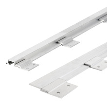 5YA1木饰面家具板护墙板可调节型铝合金背挂条挂件连接件扣件安装