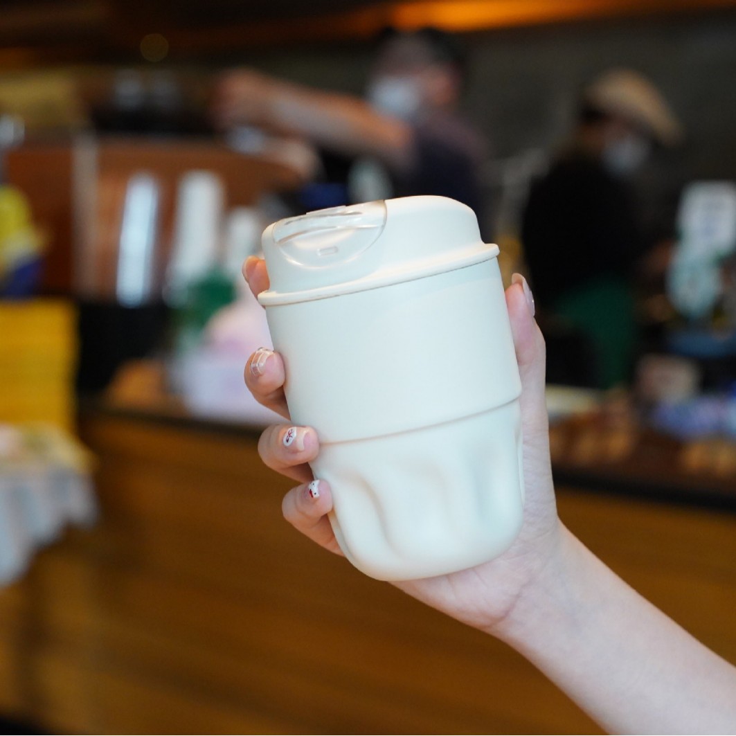 internet celebrity coffee cup same style little pudding straight drink cup vacuum cup 316 stainless steel in stock logo can be used