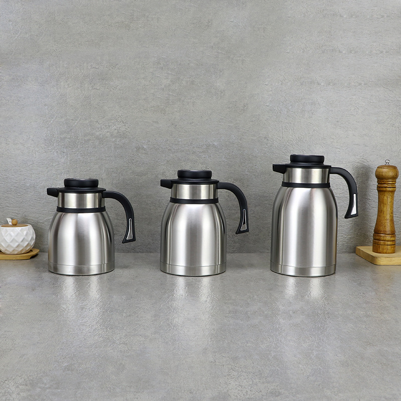 Stainless Steel Thermal Pot Export Foreign Trade Set Thermal Bottle Stainless Steel Coffee Maker Vacuum Color Thermal Pot