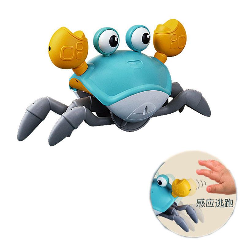 Tik Tok Toys Crab Induction Escape Children's Electric Toys Charging Luminous Music New Exotic Stall Night Market