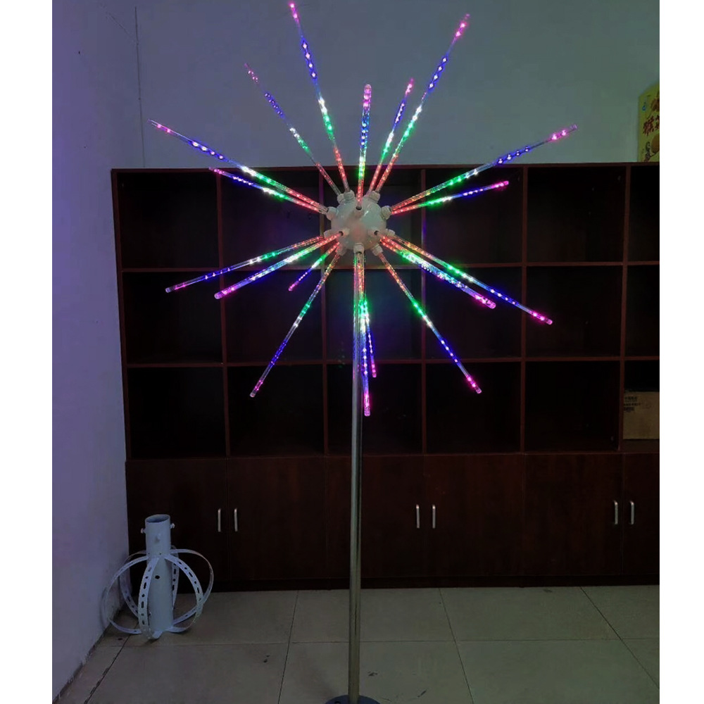 户外装饰灯电子烟花灯 小型景观装饰灯 3d数字烟花灯同步流星雨灯