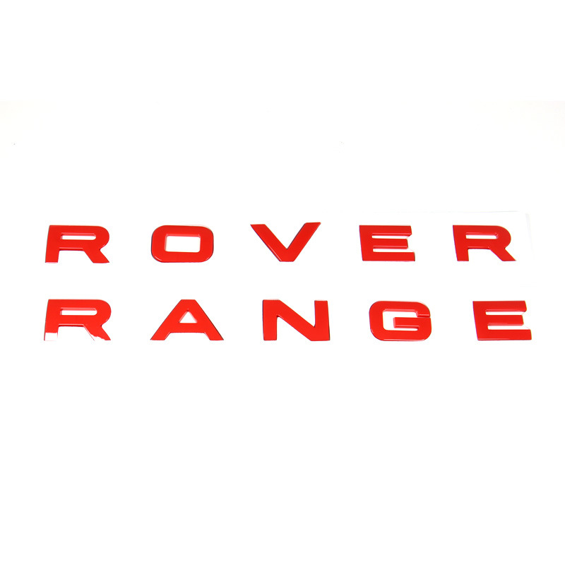 适用路虎车标range rover机盖标贴极光揽胜运动版前后英文标志