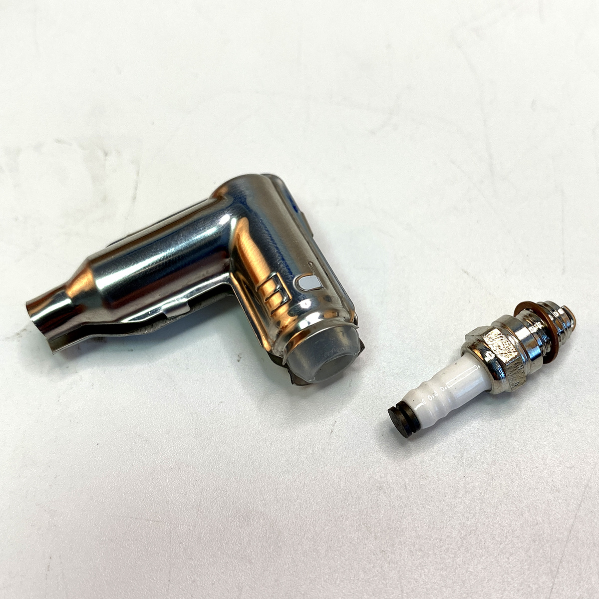 me8火花塞帽rcgf汽油发动机原装90度高压帽点火器屏蔽壳套装航模