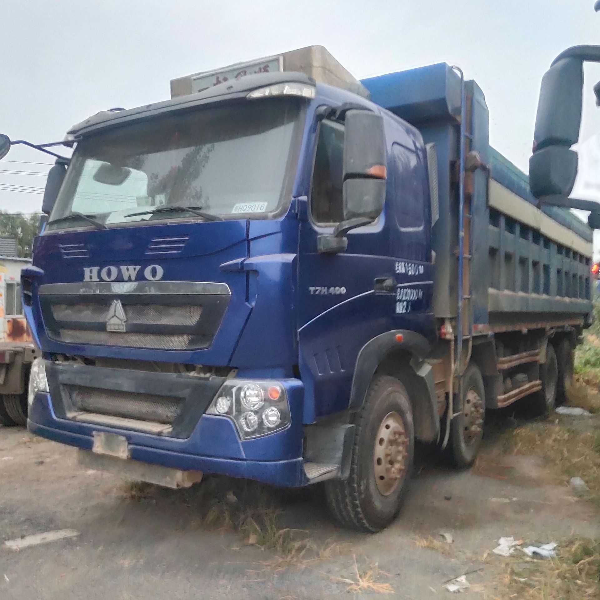 收售二手 工程自卸车 后八轮自卸车豪沃前四后八翻斗车可提档分期