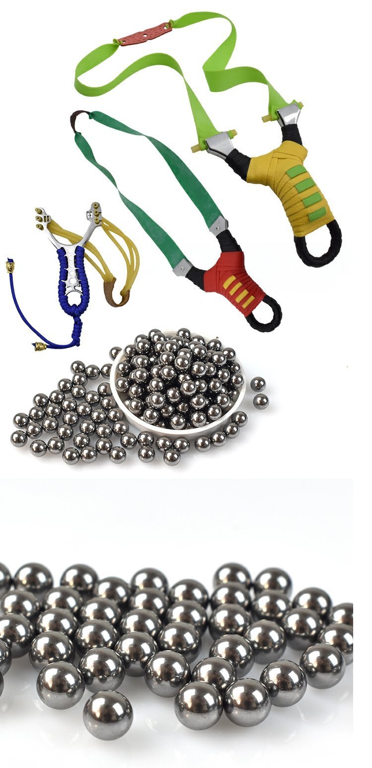 8毫米1公斤钢珠弹弓用非标准弓粮珠子无油弹滚珠亮面钢珠安全泥丸
